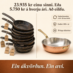 Vottaður® Kansya Pan Pro 2.0 panna úr hreinum kopar